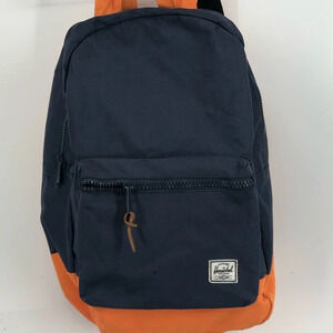 Distressed Herschel Supply backpack blue orange